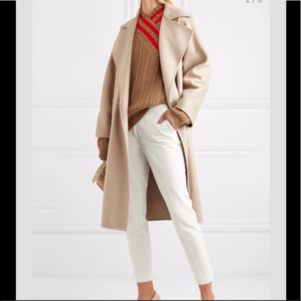 MaxMara cropped stretch slim-leg pants white 4